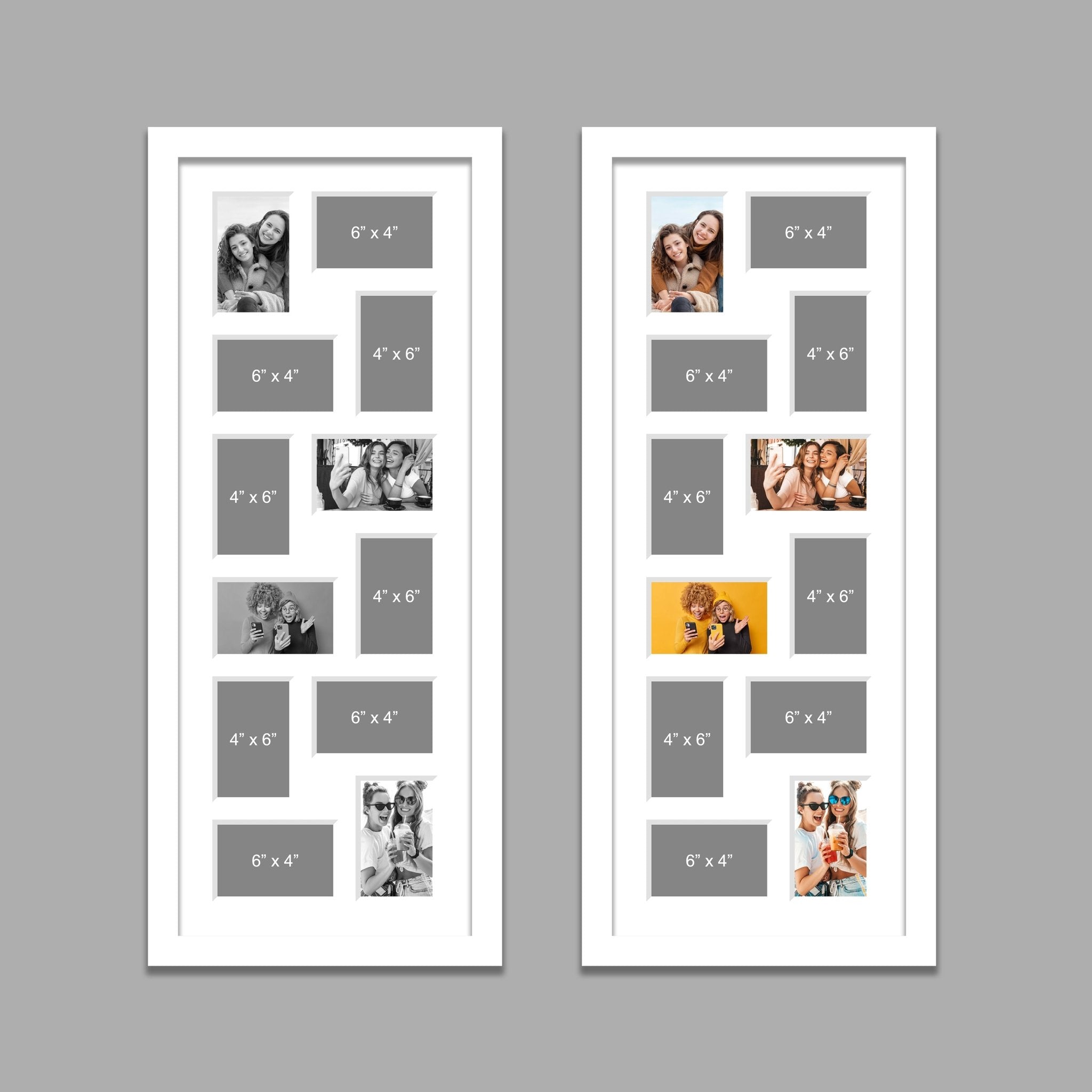 White multi photo frame discount