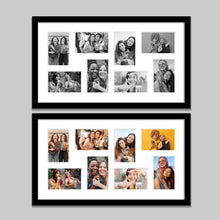 Load image into Gallery viewer, Multi Photo Frame to Hold 8 - 6"x4" photos in a Black Frame - Multi Photo Frames