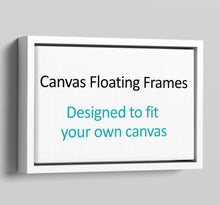 Load image into Gallery viewer, canvas Floater Frames | Floating Canvas Tray Frames | 40mm Deep in White - Multi Photo Frames