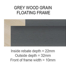 Load image into Gallery viewer, Canvas Floater Frames | Floating Frames for Canvas Pictures | 22mm Deep in Grey - Multi Photo Frames