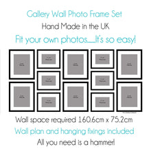 Load image into Gallery viewer, Gallery Wall Frame Set of 12 Picture Frames to Create the Perfect Wall Display - Multi Photo Frames