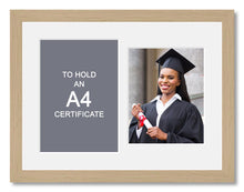 Load image into Gallery viewer, Graduation Photo Frame in Oak Veneer - Multi Photo Frames