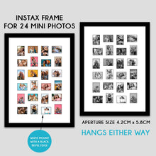 Load image into Gallery viewer, Instax Frame for 24 Mini Instax Photos - Black Frame - Multi Photo Frames