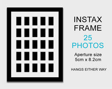 Load image into Gallery viewer, Instax Frame for 25 Instax Full Size Photos - Black Frame - Multi Photo Frames