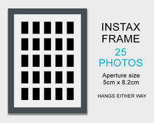 Load image into Gallery viewer, Instax Frame for 25 Instax Full Size Photos - Grey Frame - Multi Photo Frames