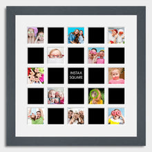 Load image into Gallery viewer, Instax Frame for 25 Square Instax Photos - Grey Frame - Multi Photo Frames