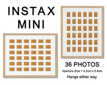 Load image into Gallery viewer, Instax Frame for 36 Mini Instax Photos - Oak Frame - Multi Photo Frames