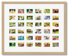 Load image into Gallery viewer, Instax Frame for 36 Mini Instax Photos - Oak Frame - Multi Photo Frames