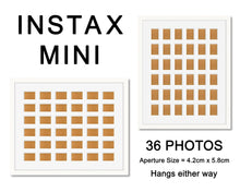 Load image into Gallery viewer, Instax Frame for 36 Mini Instax Photos - White Frame - Multi Photo Frames