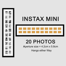 Load image into Gallery viewer, Instax Multi Frame for 20 Instax Mini Photos - Black Frame - Multi Photo Frames