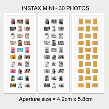 Load image into Gallery viewer, Instax Multi Frame for 30 Instax Mini Photos - White Frame & Mount - Multi Photo Frames