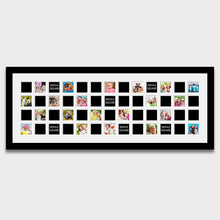 Load image into Gallery viewer, Instax Multi Photo Frame 52 Apertures For Instax Square Photos in a 33mm Black Wood Frame - Multi Photo Frames