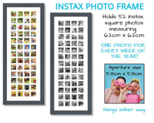 Load image into Gallery viewer, Instax Photo Frame 52 Apertures For Instax Square Photos - Multi Photo Frames