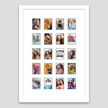Load image into Gallery viewer, Instax Photo Frame for 20 Mini Photos - White Frame - Multi Photo Frames