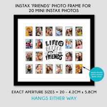 Load image into Gallery viewer, Instax Photo Frame for 20 Photos - Black Frame - Multi Photo Frames