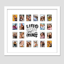 Load image into Gallery viewer, Instax Photo Frame for 20 Photos - White Frame - Multi Photo Frames