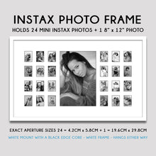 Load image into Gallery viewer, Instax Photo Frame for 25 Photos - White Frame - Multi Photo Frames