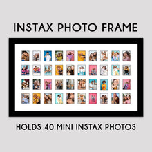 Load image into Gallery viewer, Instax Photo Frame for 40 Mini Instax Photos - Black Frame - Multi Photo Frames