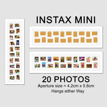 Load image into Gallery viewer, Instax Photo Frame - Holds 20 Instax Mini Photos - White Frame - Multi Photo Frames