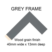 Load image into Gallery viewer, Large Multi Photo Collage Frame to Hold 21 Instagram Size 4"x4" Photos in a 40mm Grey Wooden Frame - Multi Photo Frames