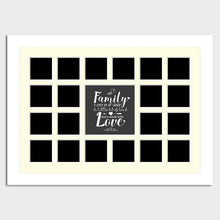 Load image into Gallery viewer, Large Multi Photo Family Frame Holds 20 4x4 Instagram Photos in a 33mm White Frame - Multi Photo Frames