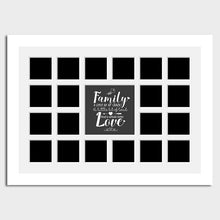 Load image into Gallery viewer, Large Multi Photo Family Frame Holds 20 4x4 Instagram Photos in a 33mm White Frame - Multi Photo Frames