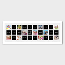 Load image into Gallery viewer, Large Multi Photo Frame Holds 30 - 5" x 5" Photos in a 33mm White Frame - Multi Photo Frames