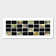 Load image into Gallery viewer, Large Multi Photo Frame Holds 32 6" x 4" Photos in a White Wood Frame - Multi Photo Frames