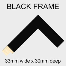 Load image into Gallery viewer, Large Multi Photo Frame Holds 52 4"x4" Instagram Size Photos in a 33mm Black Wood Frame - Multi Photo Frames