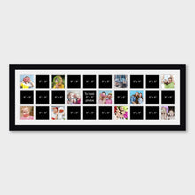 Load image into Gallery viewer, Large Multi Photo Frame to Hold 30 - 5" x 5" Photos in a 33mm Black Frame - Multi Photo Frames