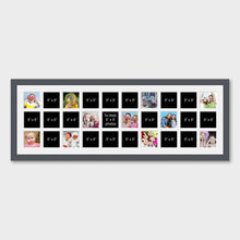 Load image into Gallery viewer, Large Multi Photo Frame to hold 30 5"x5" Photos in a 33mm Dark Grey Frame - Multi Photo Frames