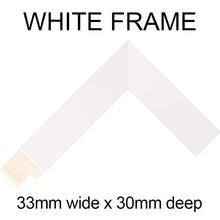Load image into Gallery viewer, Large Multi Photo Picture Frame for 16 6"x4" Photos in a 33mm White Wood Frame - Multi Photo Frames
