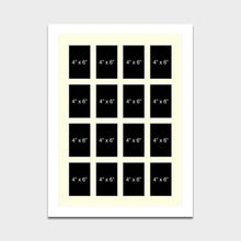Load image into Gallery viewer, Large Multi Photo Picture Frame Holds 16 6"x4" photos in a 33mm White Wooden Frame - Multi Photo Frames