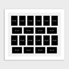 Load image into Gallery viewer, Large Multi Photo Picture Frame Holds 20 6" x 4" photos in a 33mm White Wood Frame - Multi Photo Frames