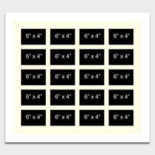 Load image into Gallery viewer, Large Multi Photo Picture Frame Holds 20 6"x4" Photos in a 33mm White Wood Frame - Multi Photo Frames