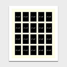 Load image into Gallery viewer, Large Multi Photo Picture Frame Holds 20 6x4 Photos in a 33mm White Wood Frame - Multi Photo Frames