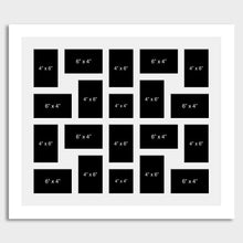 Load image into Gallery viewer, Large Multi Photo Picture Frame Holds 20 photos in a 33mm White Wood Frame - Multi Photo Frames