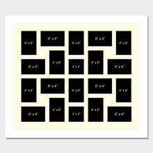 Load image into Gallery viewer, Large Multi Photo Picture Frame Holds 20 photos in a 33mm White Wood Frame - Multi Photo Frames