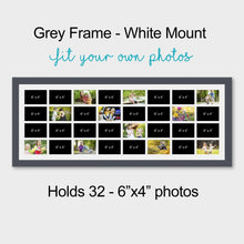 Load image into Gallery viewer, Large Multi Photo Picture Frame to hold 32 6" x 4" size photos - Multi Photo Frames