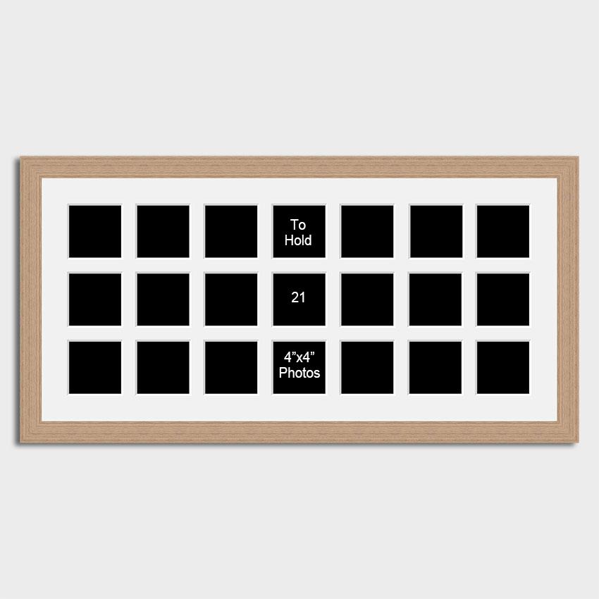21 Aperture Multi Photo Frame 21 4 x4 Square Photos Multi Photo Frames