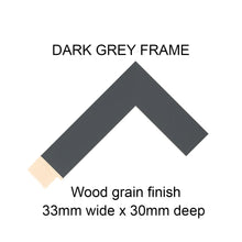 Load image into Gallery viewer, Large Panoramic Multi Photo Picture Frame - Holds 20 photos in a Grey Frame - Multi Photo Frames