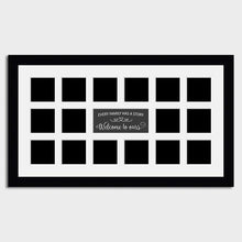 Load image into Gallery viewer, Multi Photo Family Frame Holds 16 Instagram Size Photos in a 33mm Black Frame - Multi Photo Frames