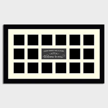 Load image into Gallery viewer, Multi Photo Family Frame Holds 16 Instagram Size Photos in a 33mm Black Frame - Multi Photo Frames