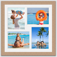Load image into Gallery viewer, Multi Photo Frame Holds 4 8" x 10" Photos in an Oak Veneer Frame - Multi Photo Frames
