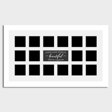 Load image into Gallery viewer, Multi Photo Love Frame to hold 16 4x4 Photos in a 33mm White Wood Frame - Multi Photo Frames