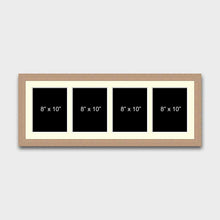 Load image into Gallery viewer, Multi Photo Picture Frame | Holds 4 8"x10" photos in a 30mm Oak Veneer Frame - Multi Photo Frames