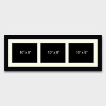 Load image into Gallery viewer, Multi Photo Picture Frame to Hold 3 10"x8" Photos in a Black Frame - Multi Photo Frames