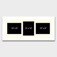 Load image into Gallery viewer, Multi Photo Picture Frame to Hold 3 10x8 Photos in a Black Frame - Multi Photo Frames