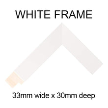Load image into Gallery viewer, My First Year Baby Frame Holds 12 4x4 Instagram Size Photos in a 33mm White Frame - Multi Photo Frames