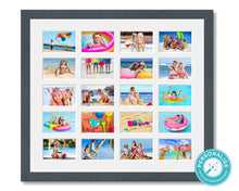 Load image into Gallery viewer, Photo Collage Printed and Framed for 20 Photos in a Grey Frame - Multi Photo Frames